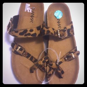 Leopard sandals new